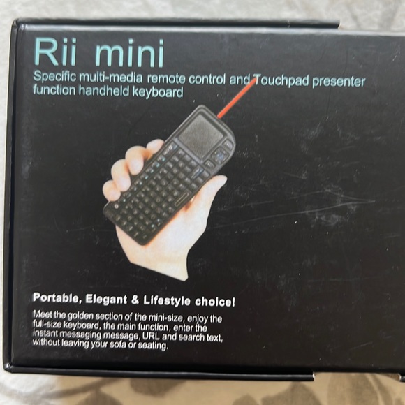 Rii mini - mini wireless keyboard mouse presenter combo with laser pointer 2.4g - Picture 9 of 16